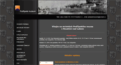 Desktop Screenshot of podripskemuzeum.cz
